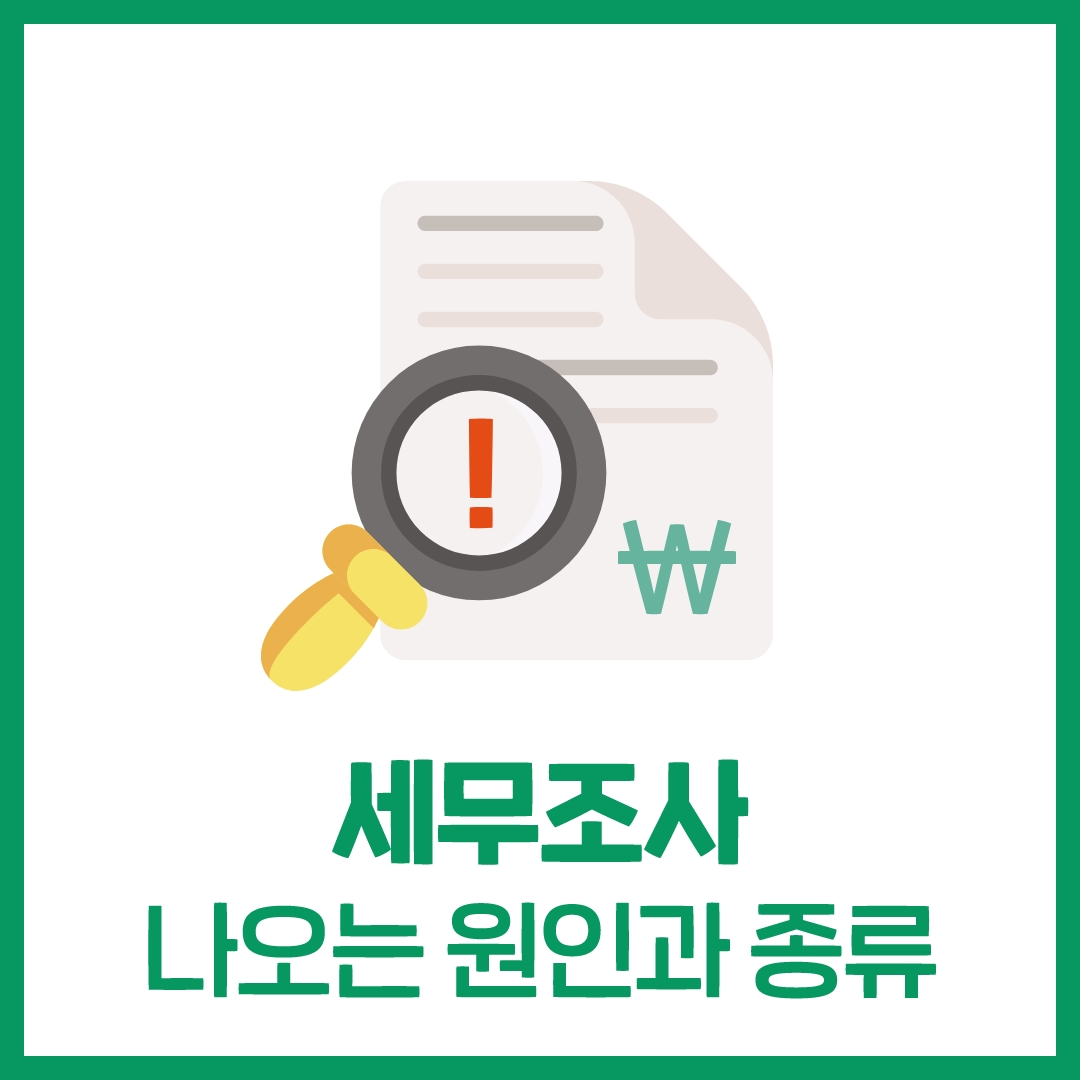 세무조사, 나오는 이유와 종류 - 로뎀세무법인