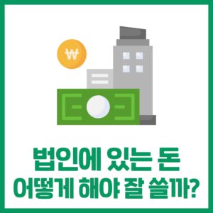 법인돈 잘 쓰는 방법! (법인카드 사용, 대표자 급여 등등)
